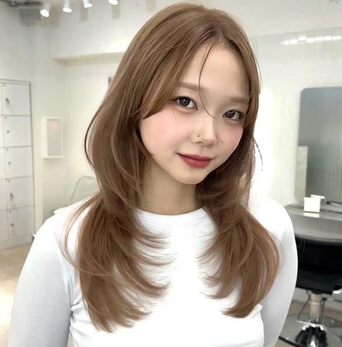ロング カット ヘアカラー 無料カットモデル募集 ONYX 表参道のヘアスタイル