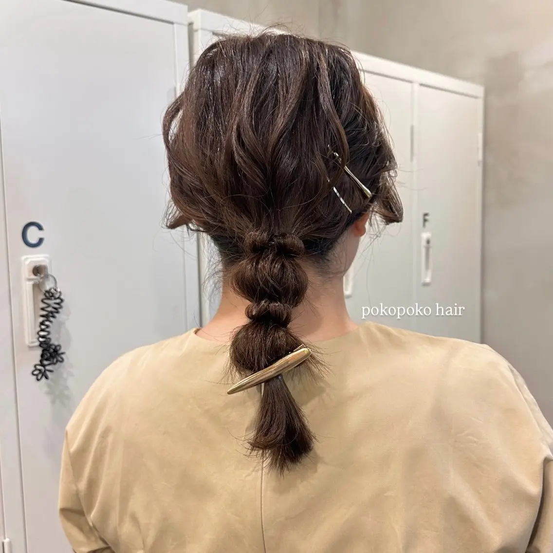 ミディアム カラー パーマ ヘアアレンジ ヘアセット makoto / 韓国風ヘア🎀🪄︎のヘアスタイル