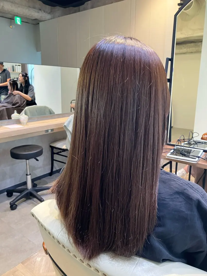 ロング 及川まき オリーブ グレージュカラー♪のヘアスタイル