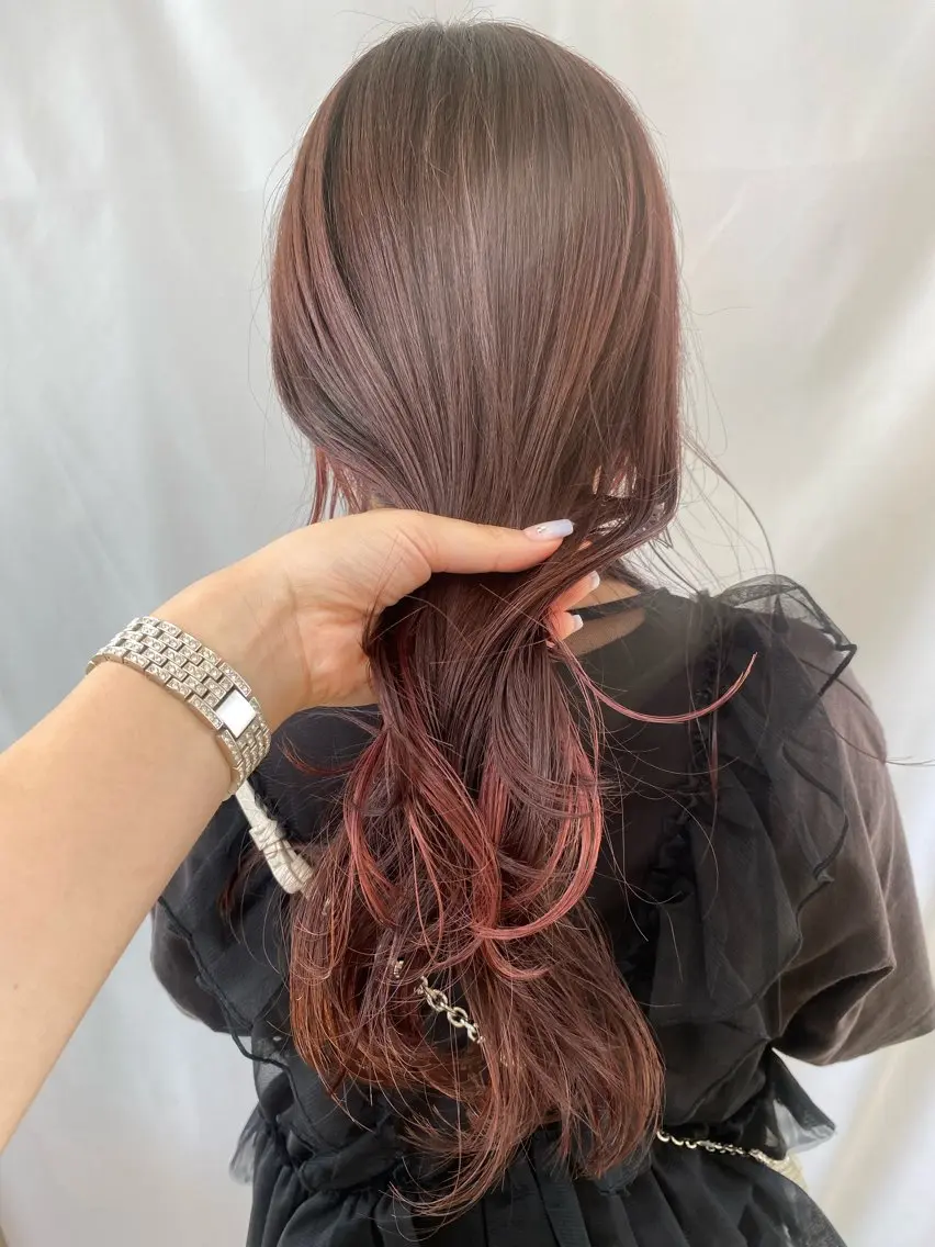 ロング カット ヘアカラー 鹿児島 聖来のヘアスタイル
