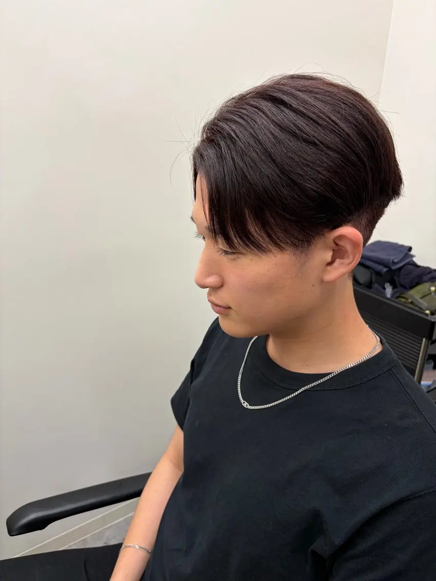 メンズ ヘアカラー 縮毛矯正 トリートメント とき/髪質改善/透明 感カラー☘️のヘアスタイル