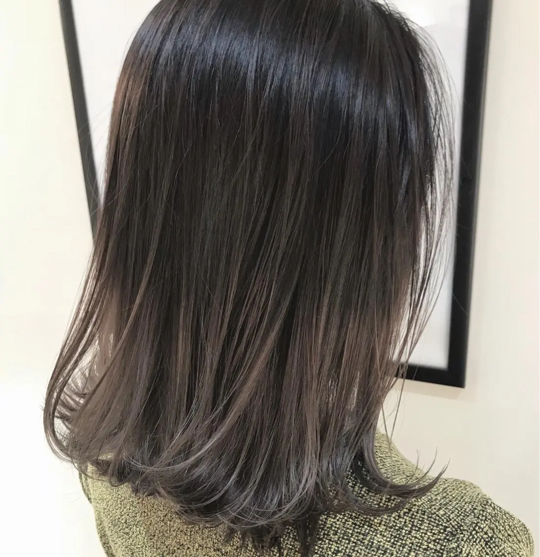 ミディアム カラー グラデーションカラー グレージュ 中塚 義人のヘアスタイル