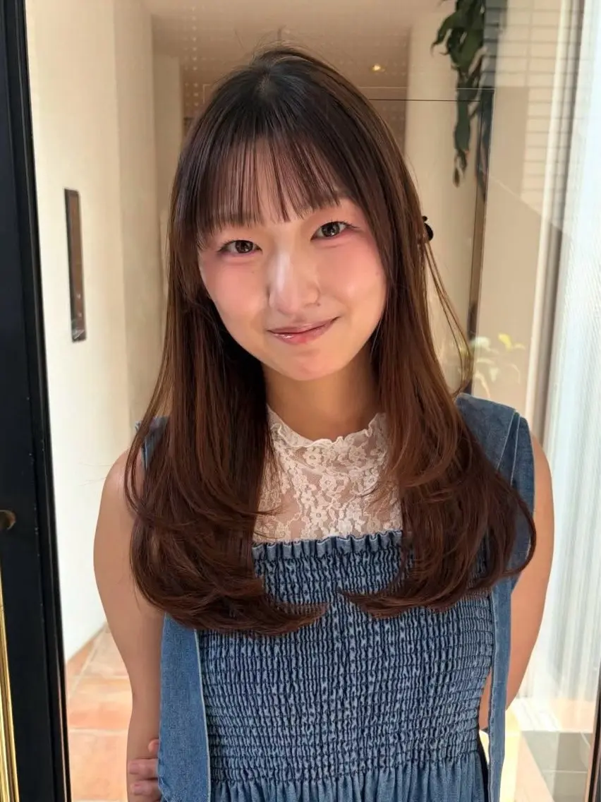 ロング るな/暖色、 ベージュカラー🎀のヘアスタイル