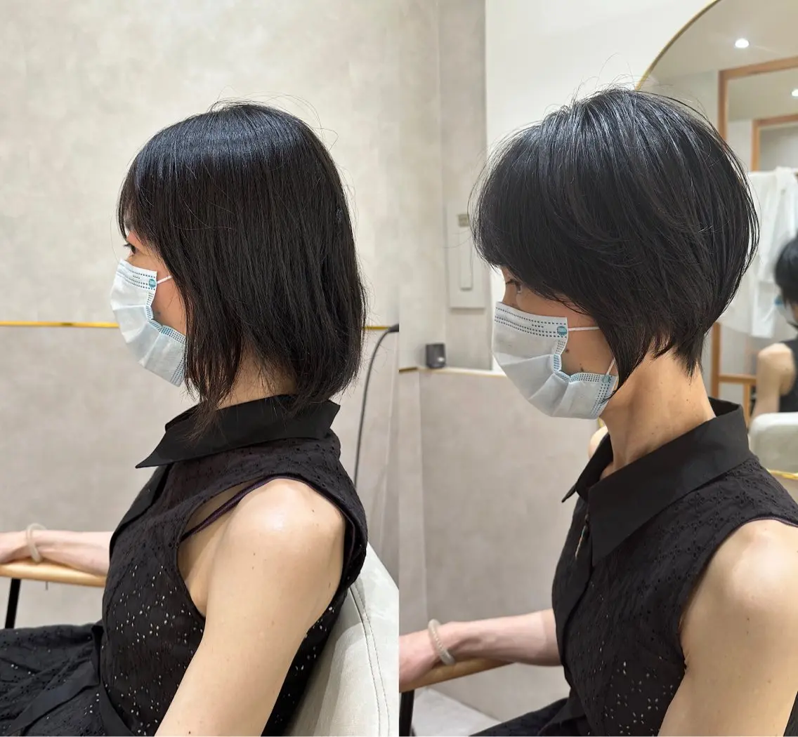 ショート ショートボブ ボブ ショートヘア 福原 優介のヘアスタイル