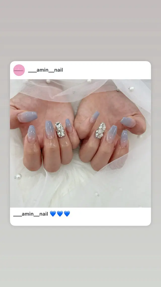 ネイル 長さ出し フットネイル ジェルネイル 韓国ネイル マグネットネイル #Amin nail salonのネイルデザイン