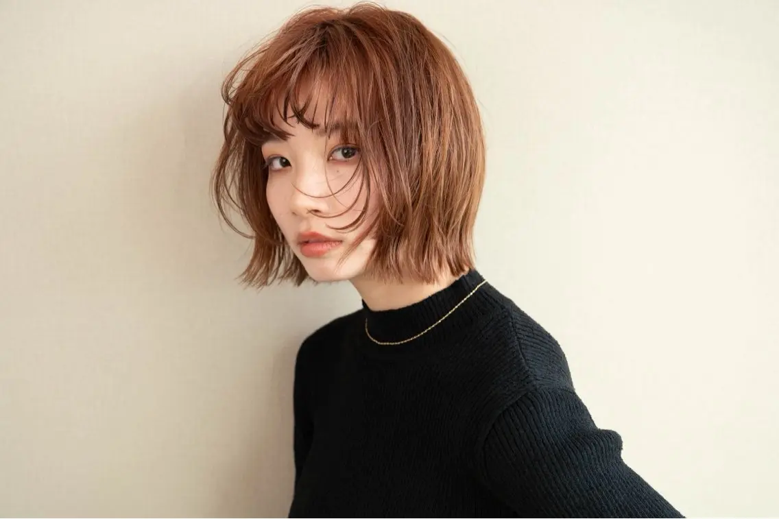 ショート 切りっぱなしボブ/ 蒲生四丁目/伊藤瑠唯のヘアスタイル