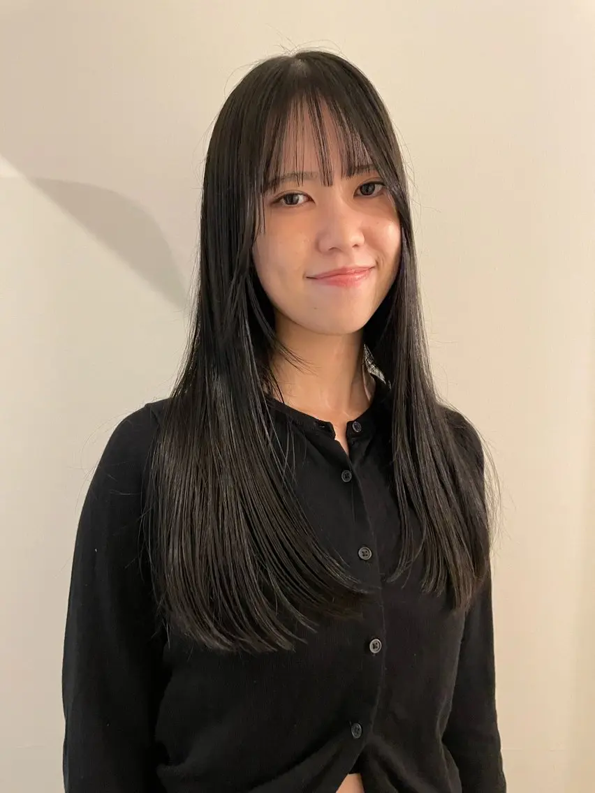 ロング カラー 髪質改善 トリートメント カット ヘアカラー トリートメント 渋谷 留菜のヘアスタイル