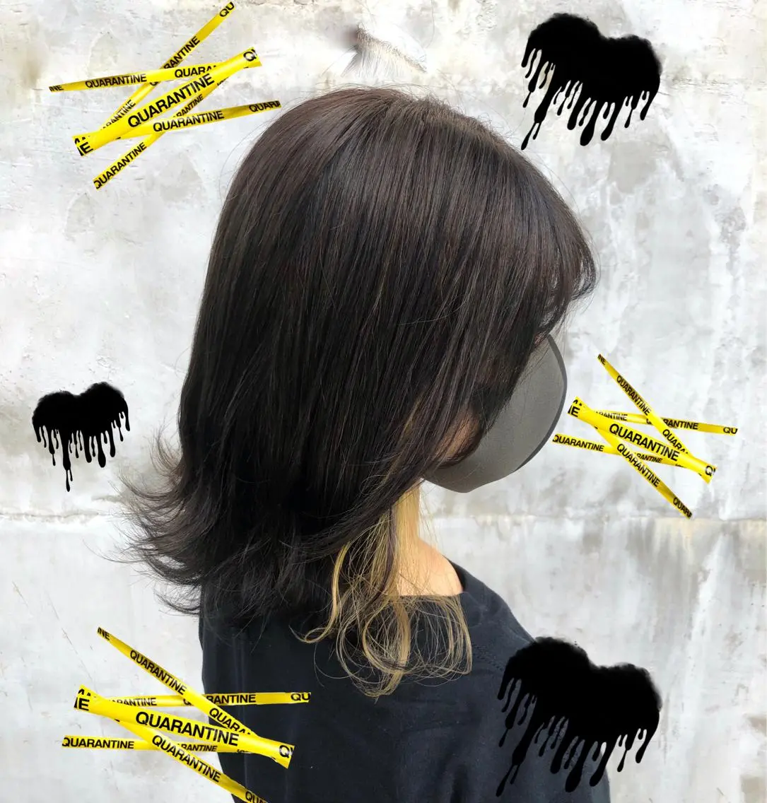 セミロング カラー パーマ ヘアアレンジ メンズ キッズ 上品＆韓国風 🥀海心🥀のヘアスタイル