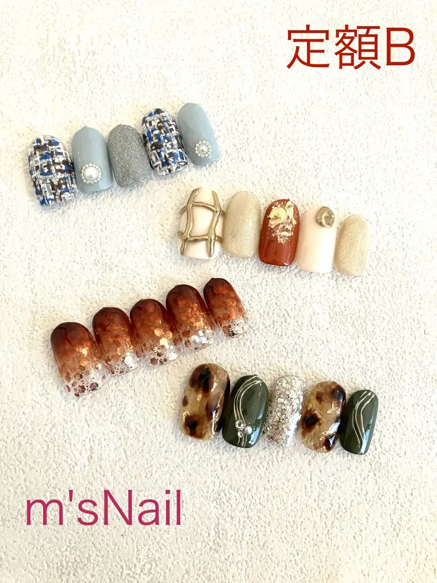 ネイル ジェルネイル パラジェル ハンドネイル m'sNail 福岡西区 ネイルのネイルデザイン