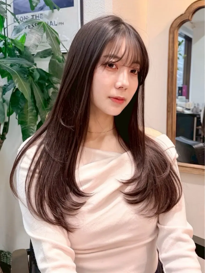 ミディアム ヘアカラー 小堺 瑞姫のヘアスタイル