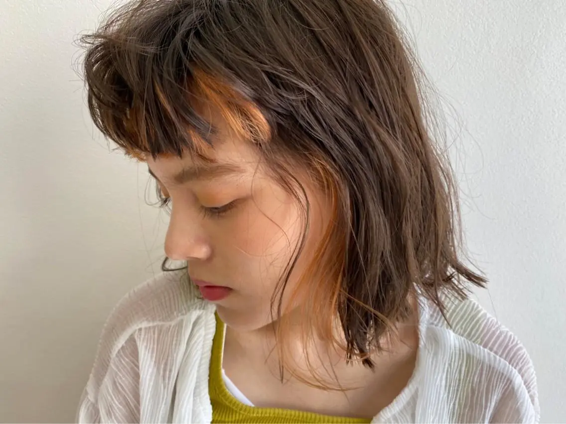 ショート カラー ヘアカラー bob/ aoiのヘアスタイル