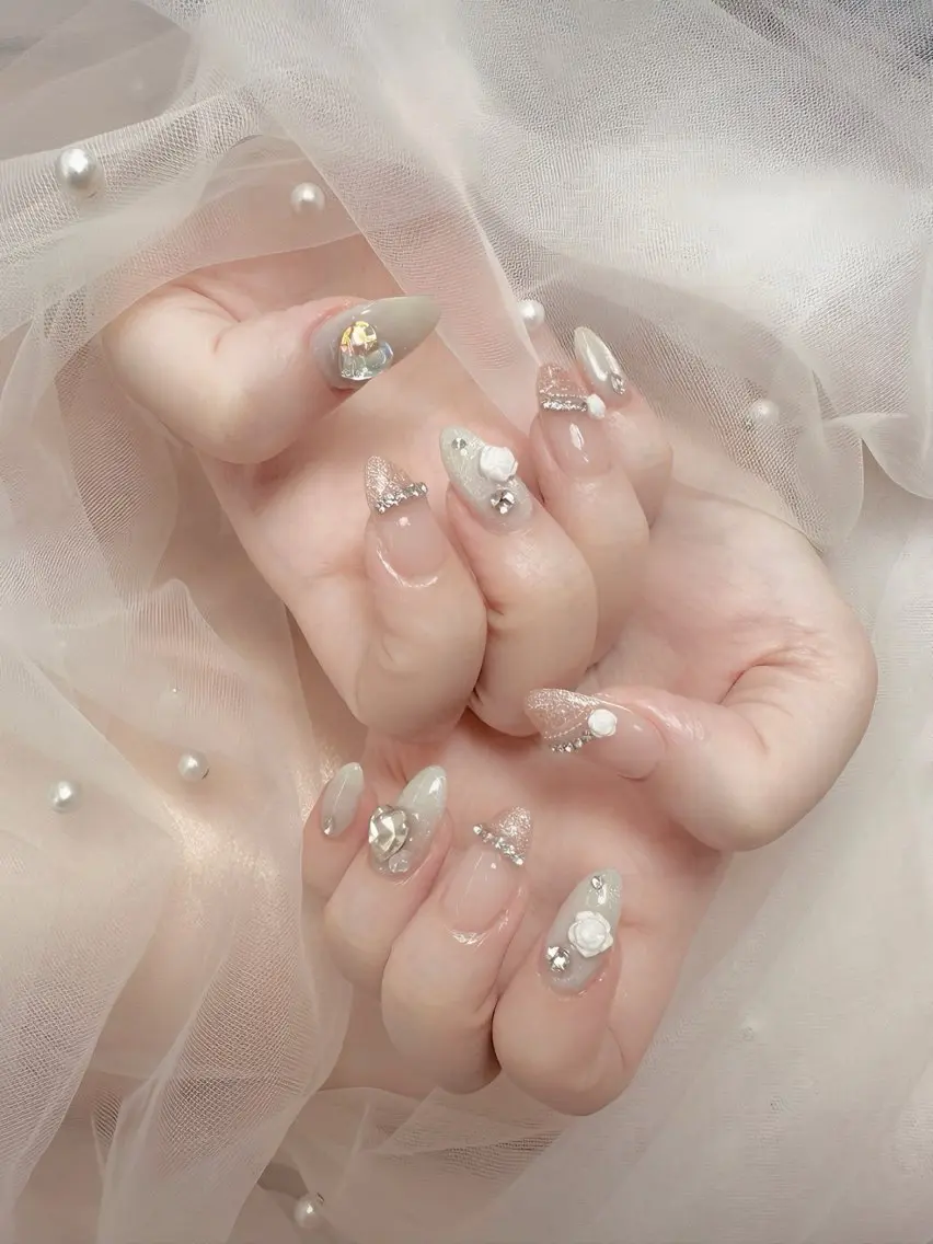 ネイル フラッシュネイル キラキラネイル マグネットネイル ワンホンネイル Pawtique nail salonのネイルデザイン