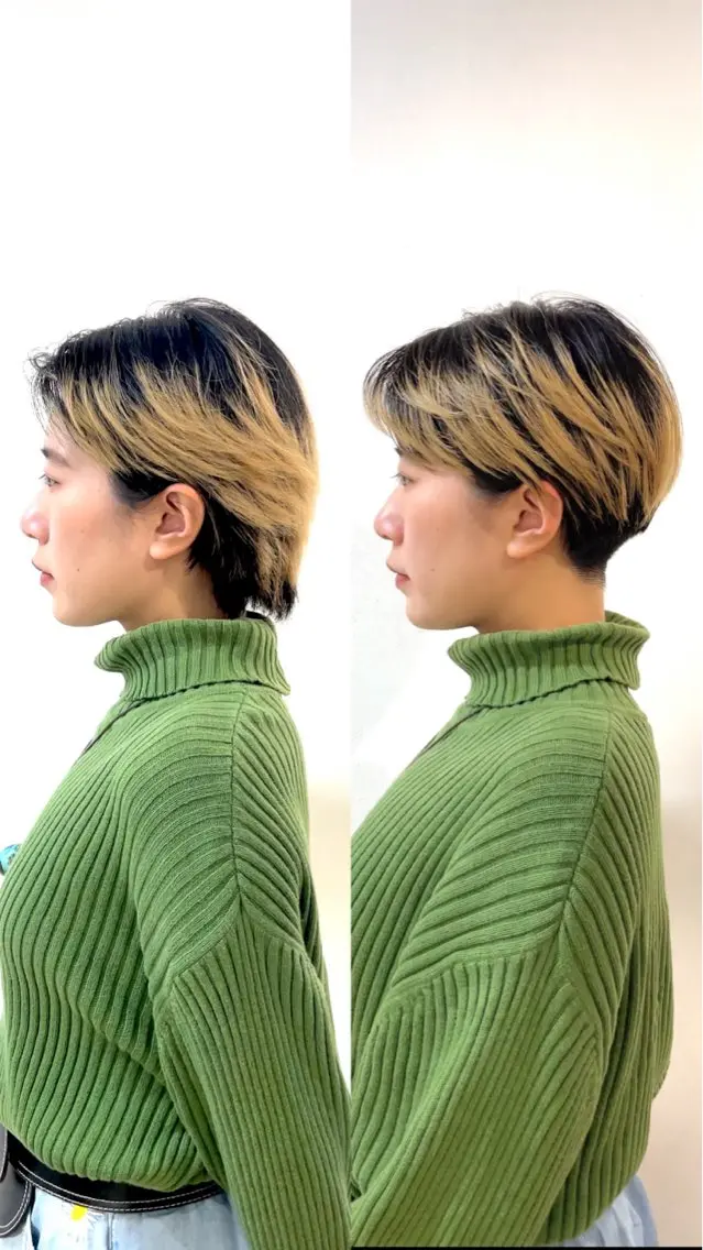 ショート カラー ショートヘア 表参道【髪質改善】 宮嶋勇太のヘアスタイル