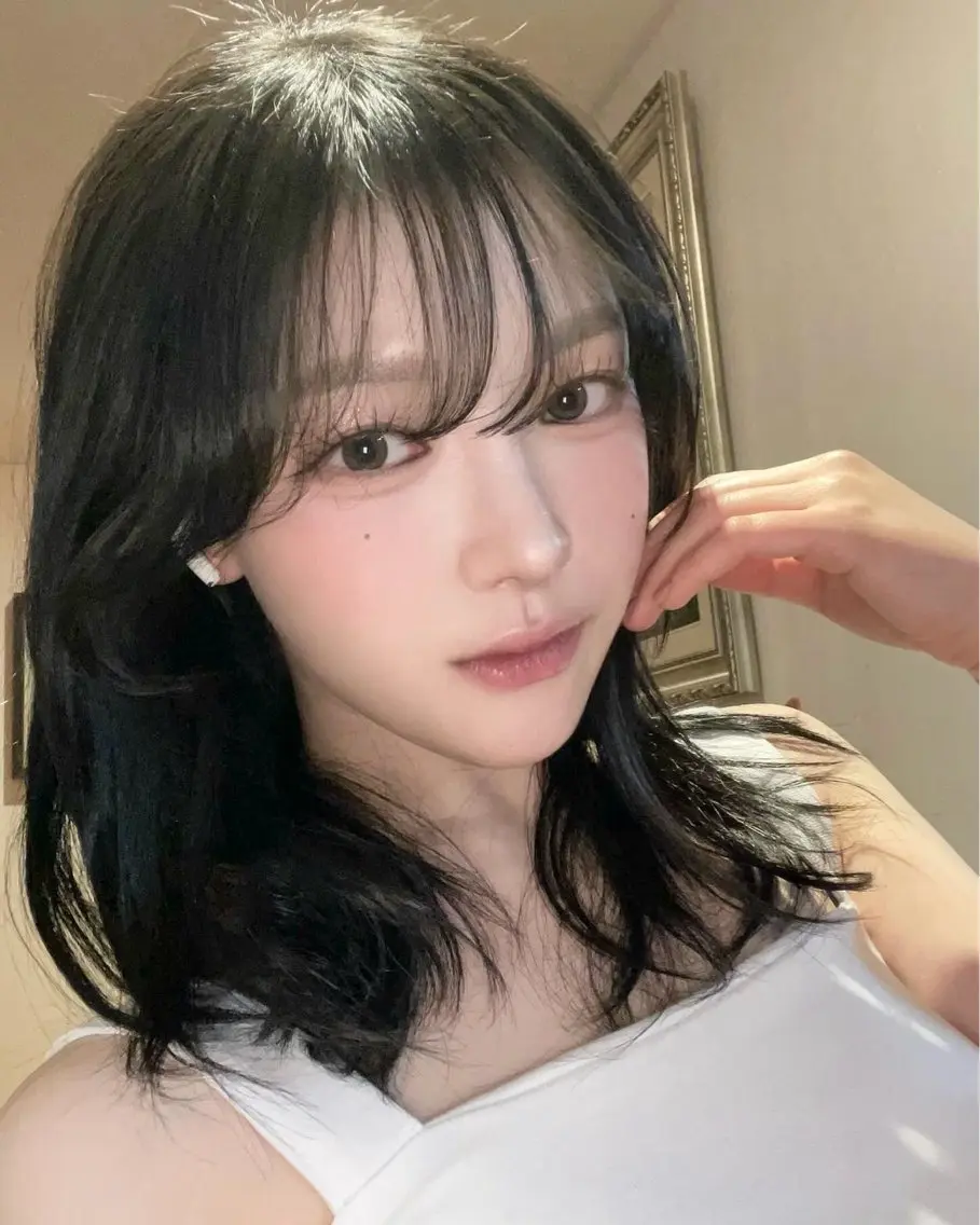 セミロング カラー パーマ ヘアアレンジ メンズ 上品＆韓国風 🥀海心🥀のヘアスタイル