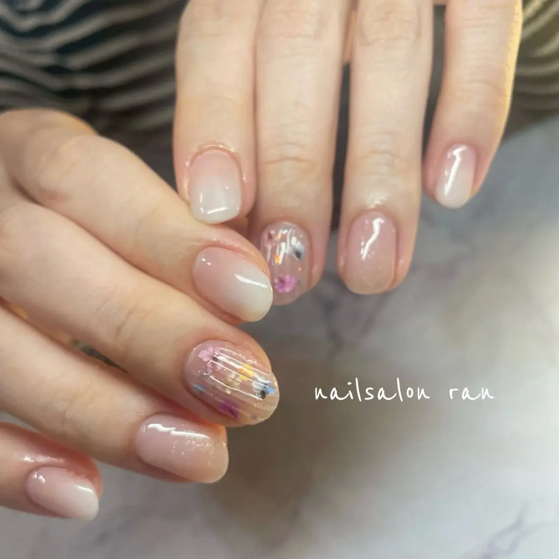 ネイル 春ネイル ハンドネイル ハンドケア nailsalon ranのネイルデザイン