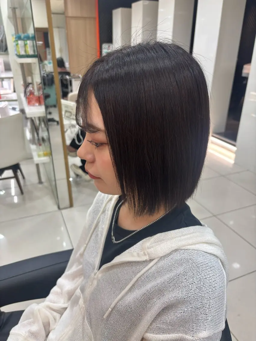 ヘアカラー 縮毛矯正 透明感カラー上大岡/ yuzu🌺☪️のヘアスタイル