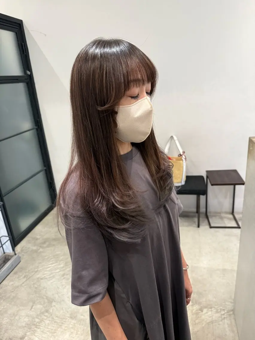 ロング レイヤーカット 川口開世 cutのヘアスタイル