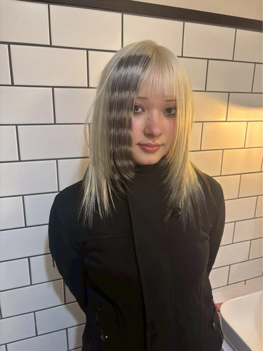 カラー ヘアカラー 竹川 りょうのヘアスタイル