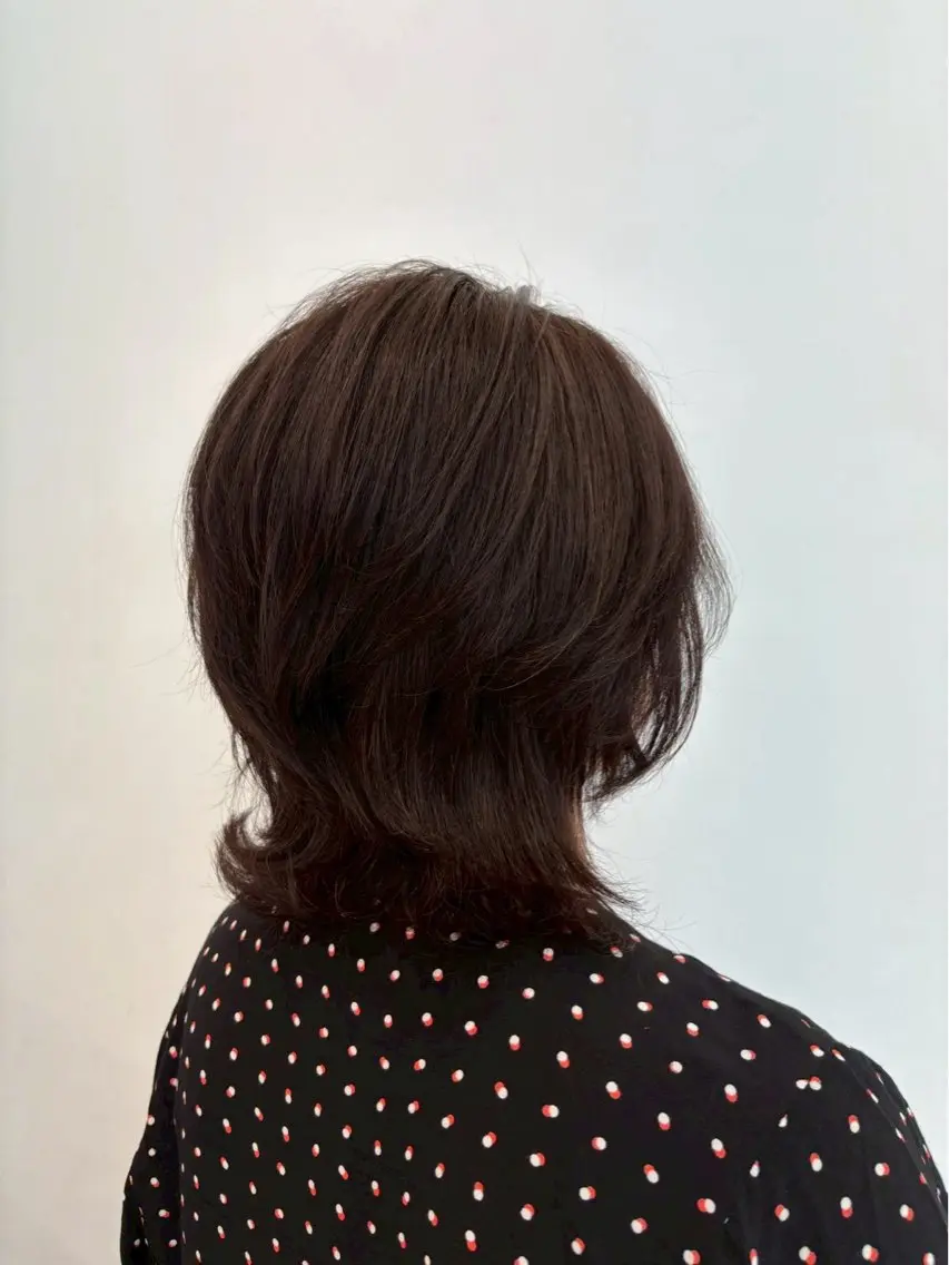ミディアム カラー ブラウンカラー ショコラブラウン ヘアカラー 表参道・渋谷/ nex/chiakiのヘアスタイル
