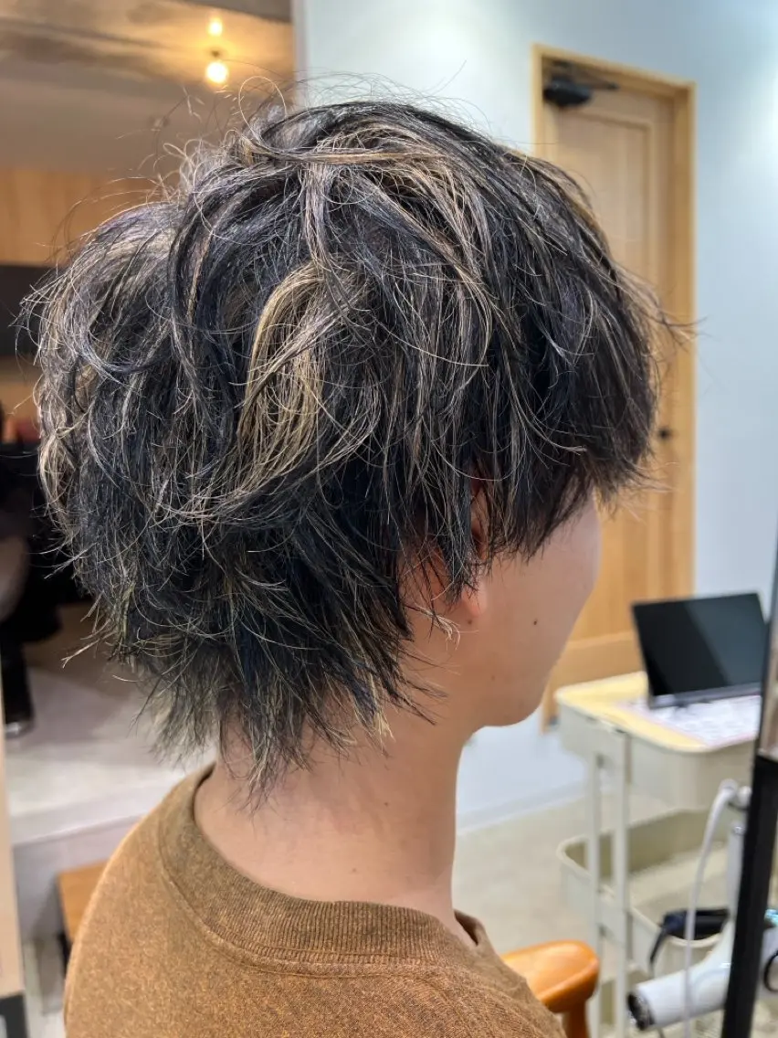 メンズカット+カラーの写真
