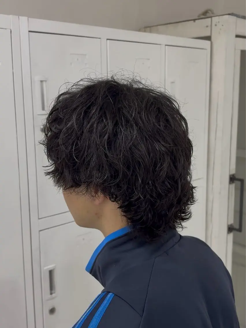 パーマ メンズ メンズパーマ カット パーマ 阿部 渓太のヘアスタイル