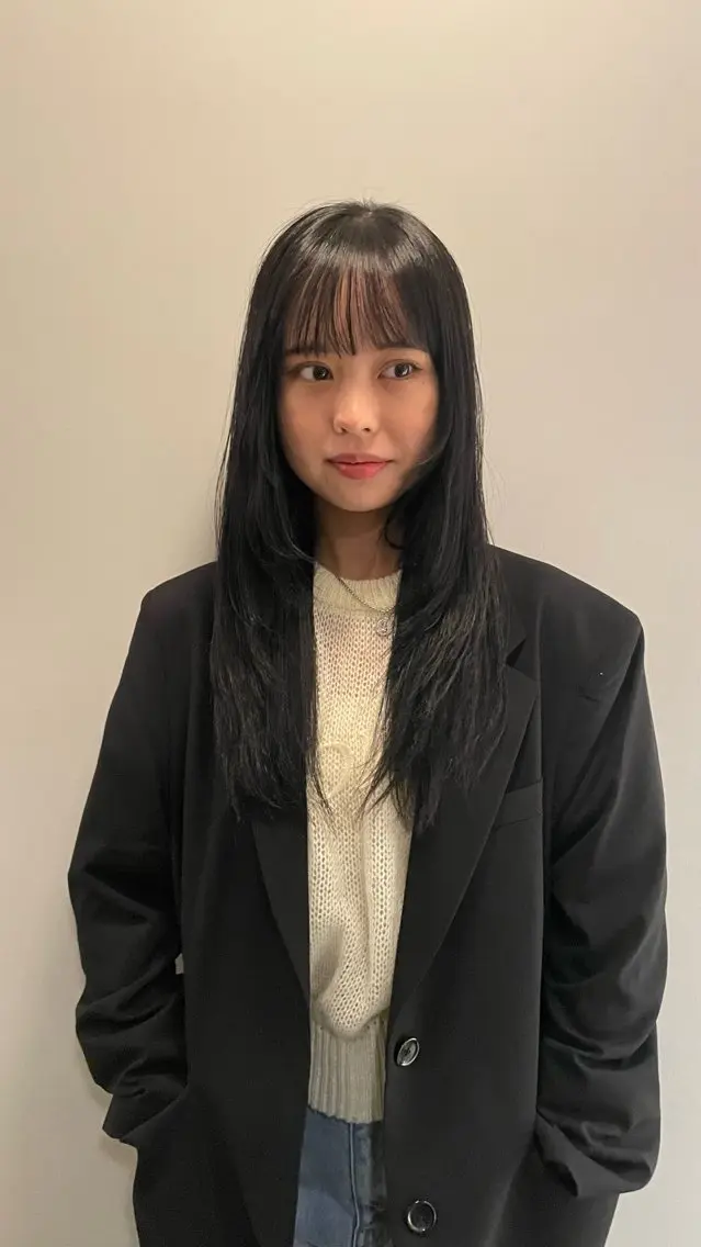セミロング レイヤーカット 原宿/ケパーマ 🧺ユウマのヘアスタイル