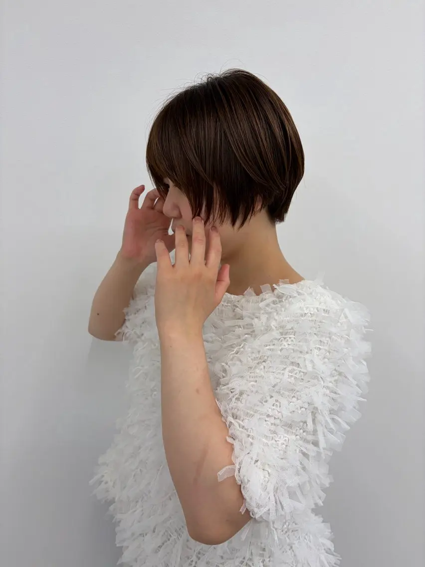 ショート ショートヘア 鍛治 美月稀のヘアスタイル