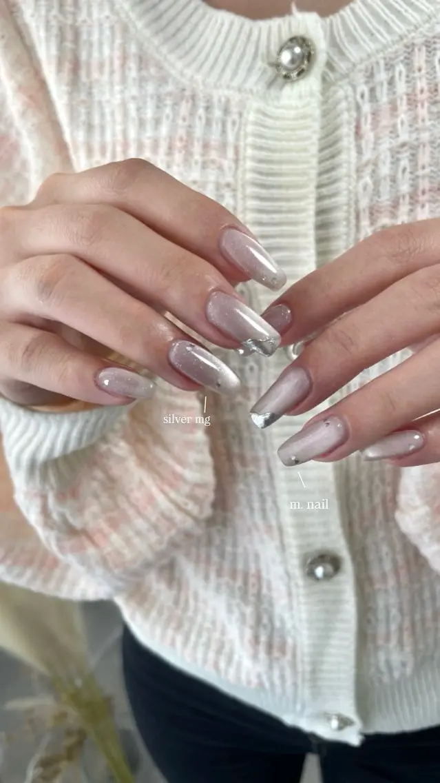 ネイル フラッシュネイル フラッシュマグ マグネットネイル ハンドネイル m.nail salonのネイルデザイン