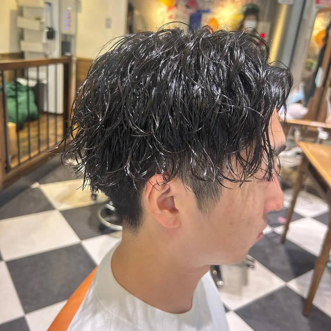ショート パーマ メンズ カット パーマ ツイスパ/メンズ特化 🦋𝑺𝑶𝑵𝑬のヘアスタイル