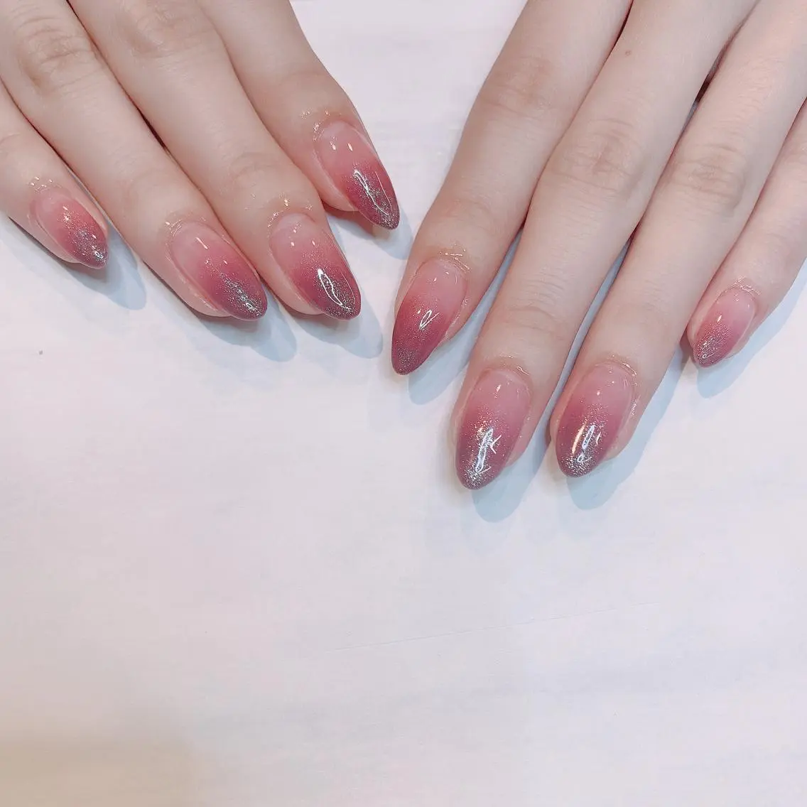 ネイル グラデーション マグネットネイル ハンドネイル フットネイル Adite nailのネイルデザイン