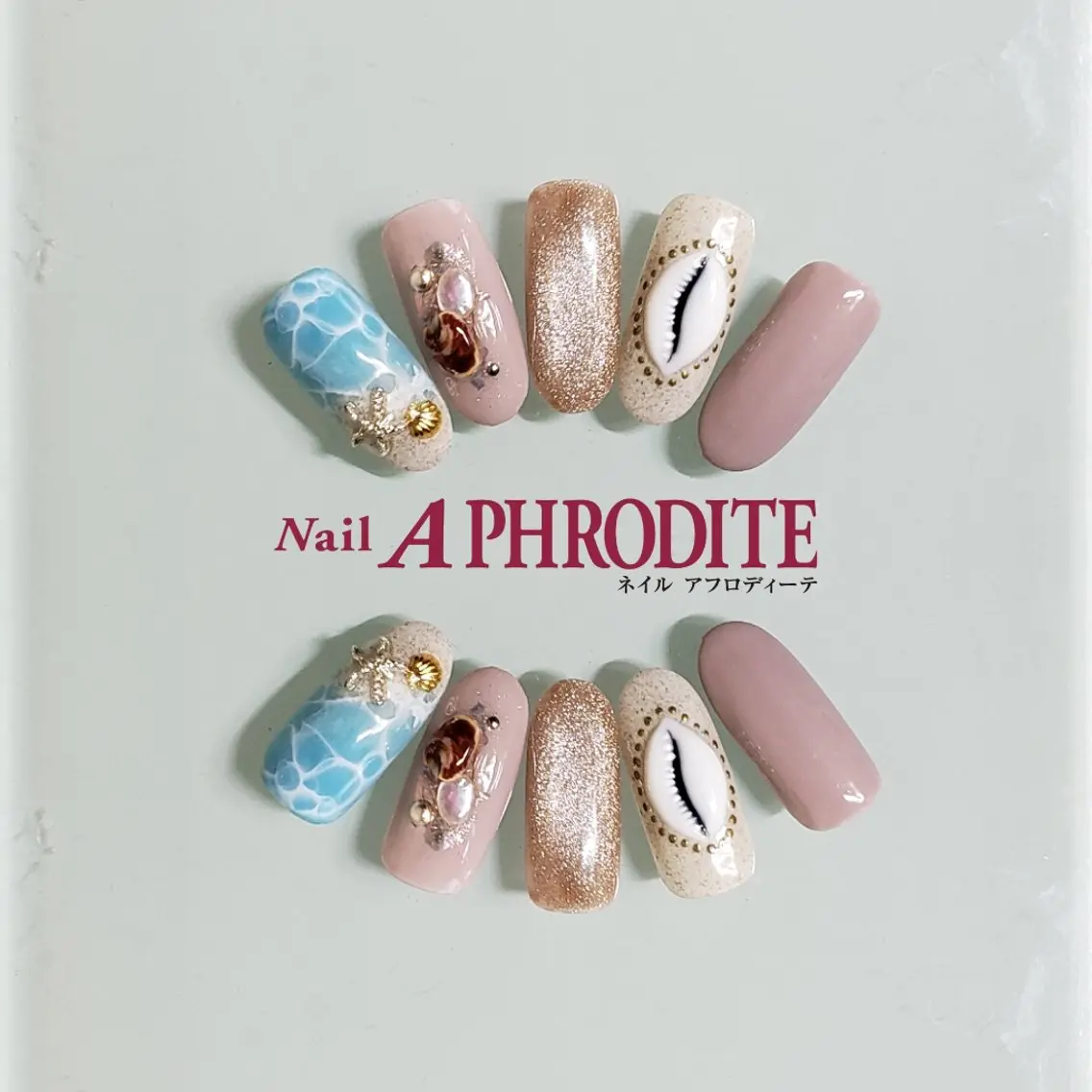 ネイル ジェルネイル ニュアンスネイル スカルプネイル ソフトジェル ネイルチップ ハンドネイル Nail Aphroditeのネイルデザイン
