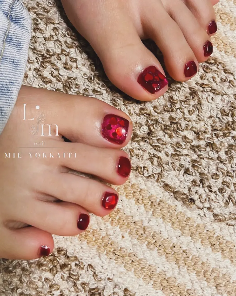 ネイル フットネイル Li.m nail リム ネイルのネイルデザイン