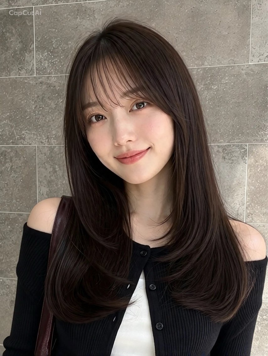ロング 神戸/karina /レイヤー/顔まわりのヘアスタイル