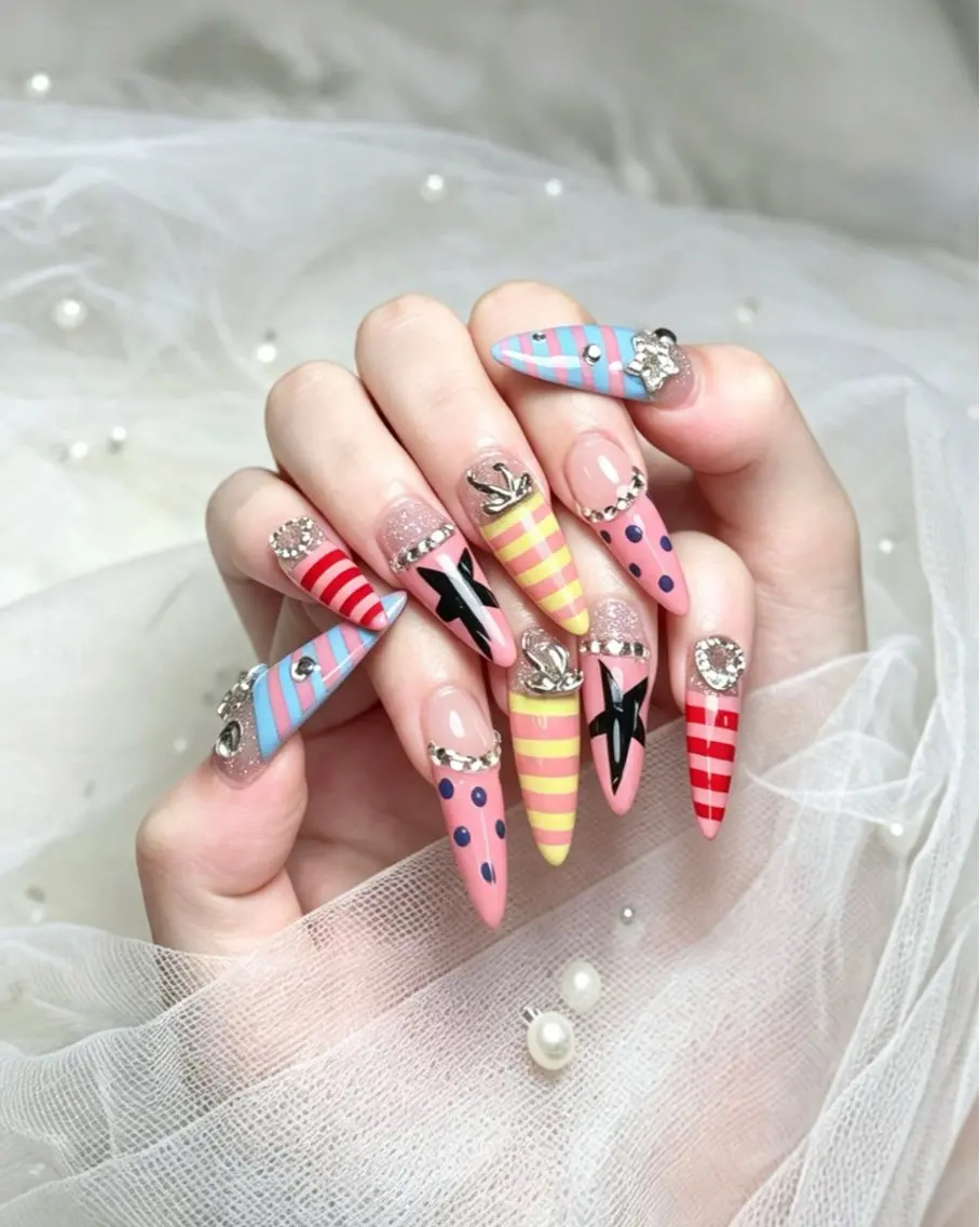 ネイル ジェルネイル 韓国ネイル シンプルネイル 夏ネイル ワンホンネイル ハンドネイル ハンドケア NEM nailstudioのネイルデザイン