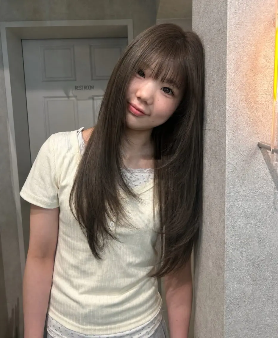 カラー ヘアカラー sae 👒 cresのヘアスタイル
