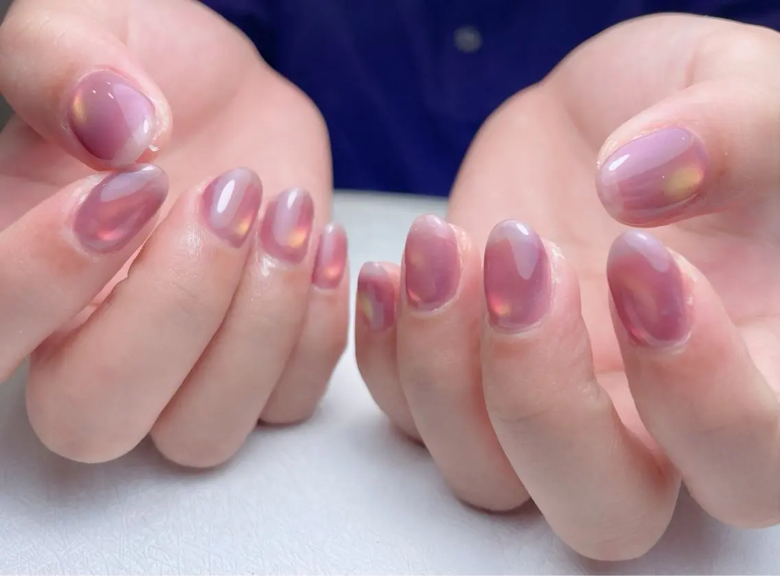 ネイル アートネイル 長さ出し フレンチネイル ジェルネイル ガーリー 中野駅から2分 MEO NAILのネイルデザイン