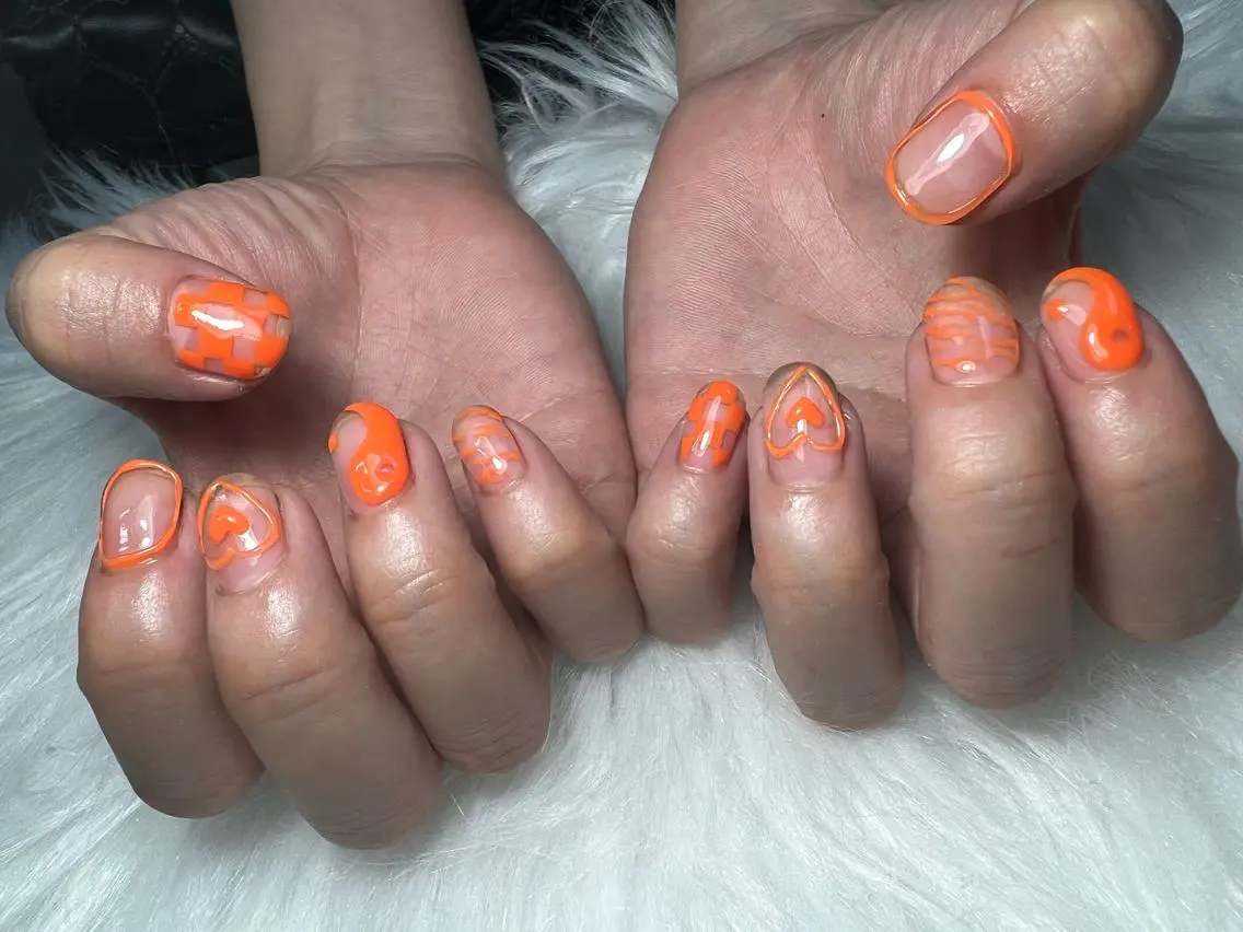 ネイル ハンドネイル Mana‪ ‪·͜· ❤︎‬のネイルデザイン