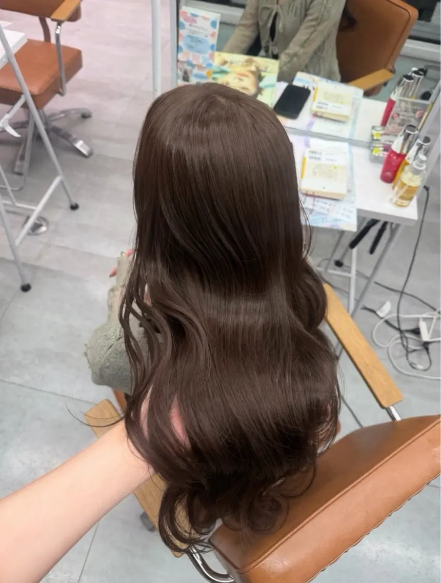 ロング カラー ヘアカラー 韓国系艶髪🎀 miyuuのヘアスタイル