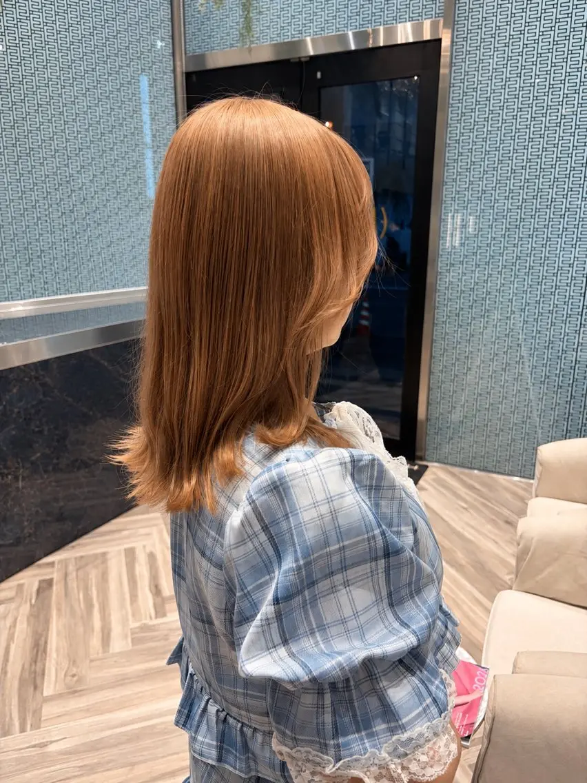 セミロング カット ヘアカラー トリートメント earth銀座 青山🩵のヘアスタイル