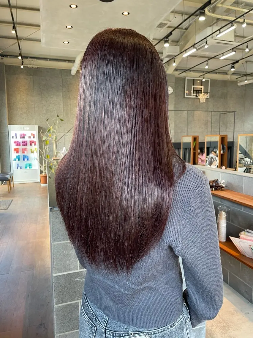 ロング カラー カット ヘアカラー 🍋髪質改善× 透明感カラー ジュリのヘアスタイル