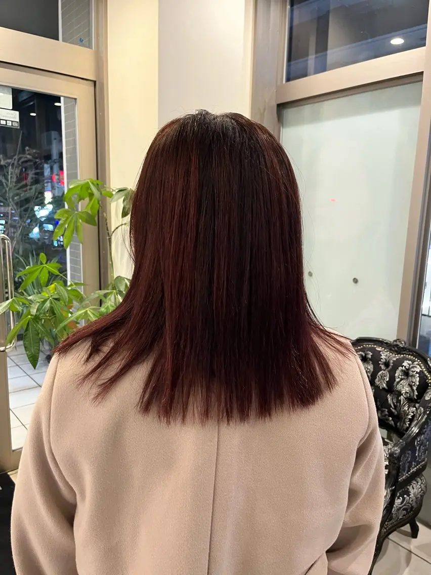 カラー ブリーチ ブリーチなしカラー ピンクカラー 💚オオツカ キホ💚のヘアスタイル