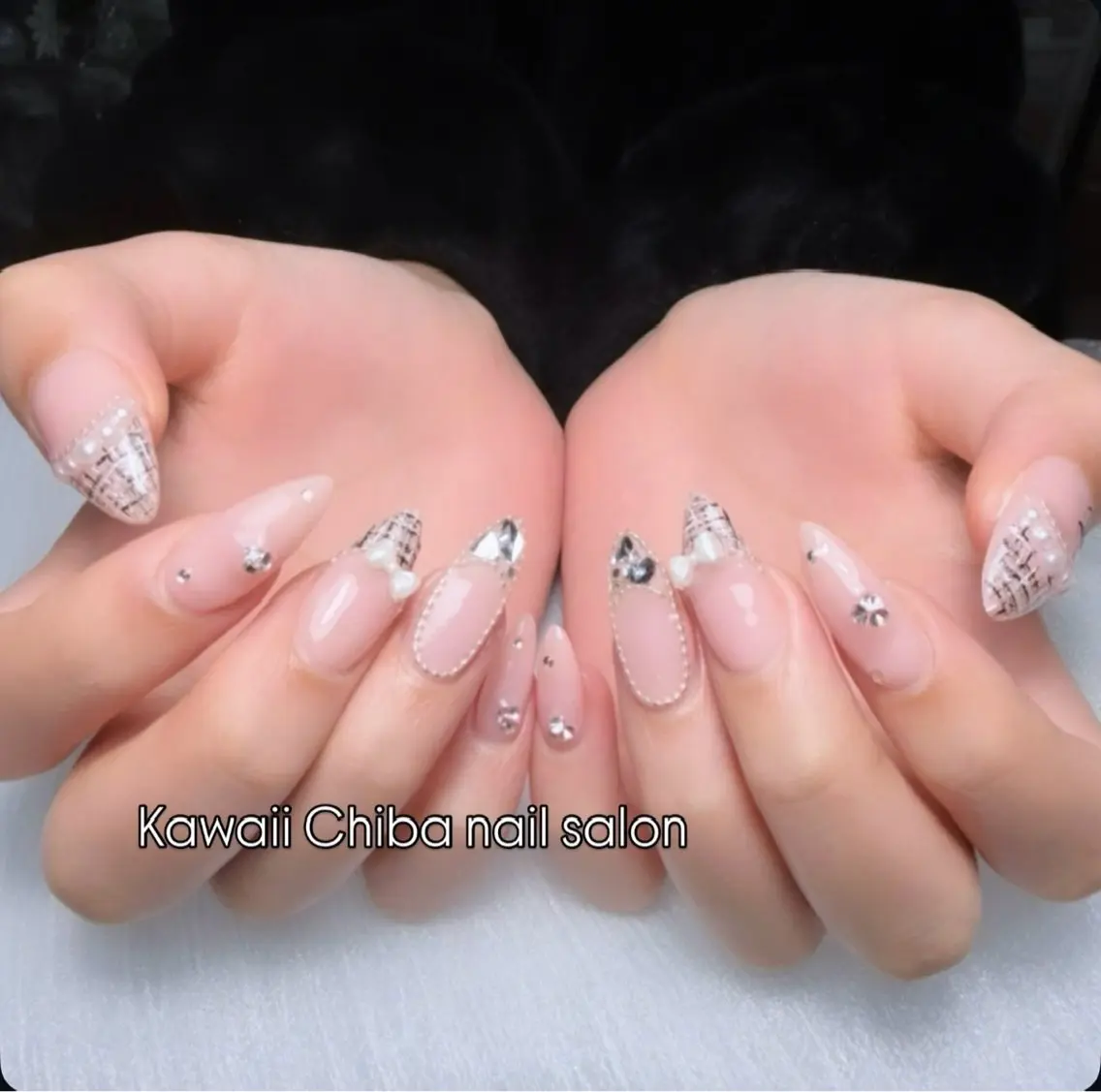 ネイル アートネイル クリアネイル ジェルネイル ハート 韓国ネイル Kawaii _Nailのネイルデザイン