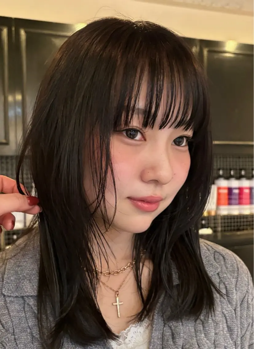 ミディアム カット トリートメント レディースカット🎀 NANAHAのヘアスタイル