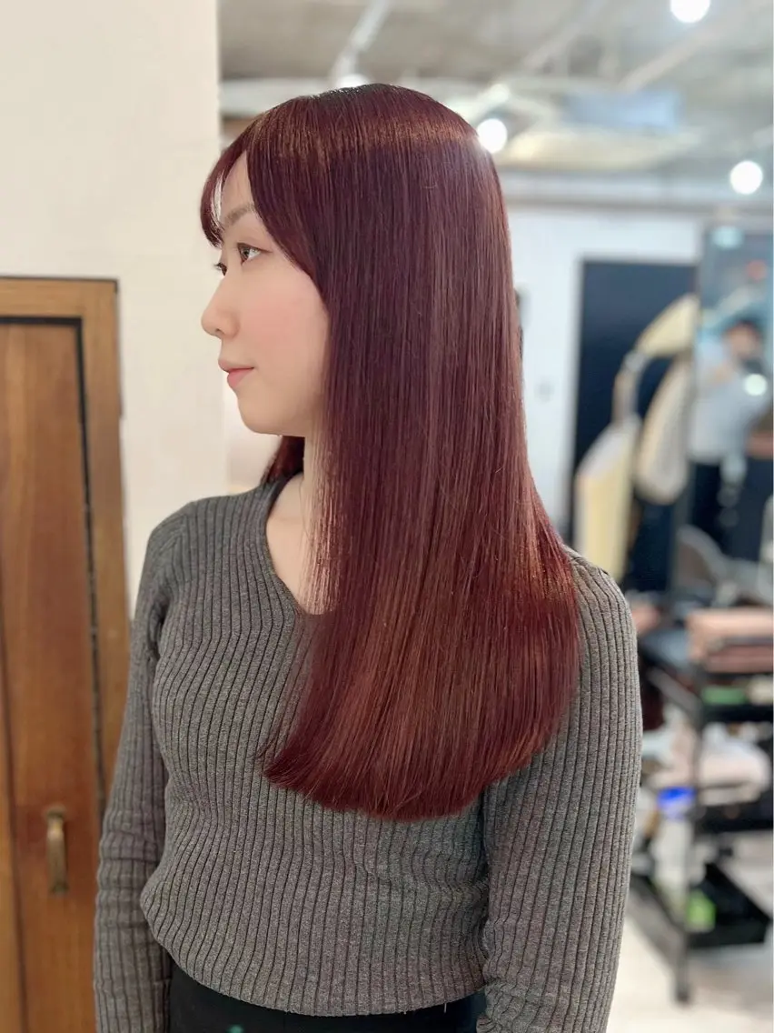 ロング カラー ❤️Mimi/non ワンカラー❤️のヘアスタイル