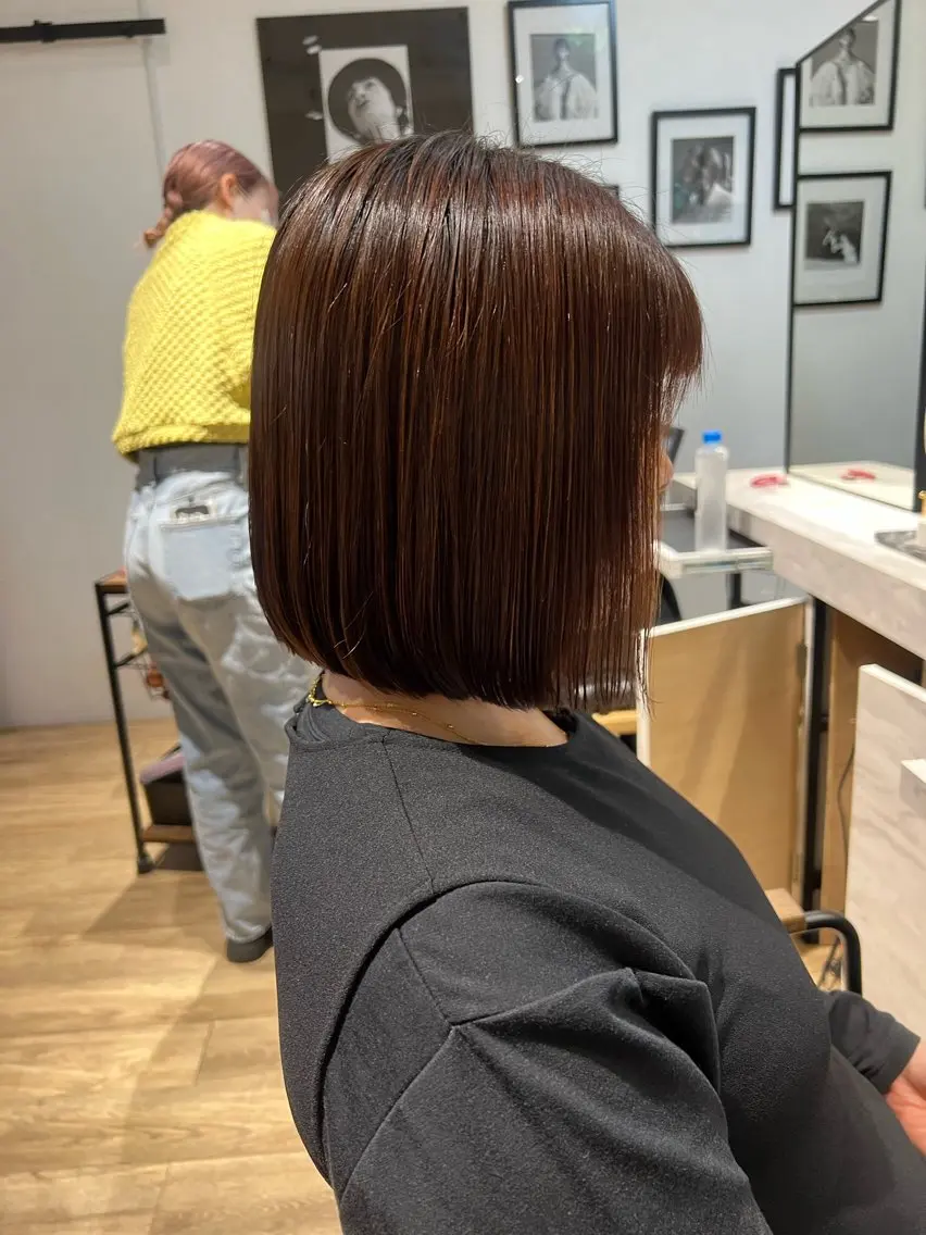 ショート 前下がりボブ ボブ 鈴木 麻希のヘアスタイル