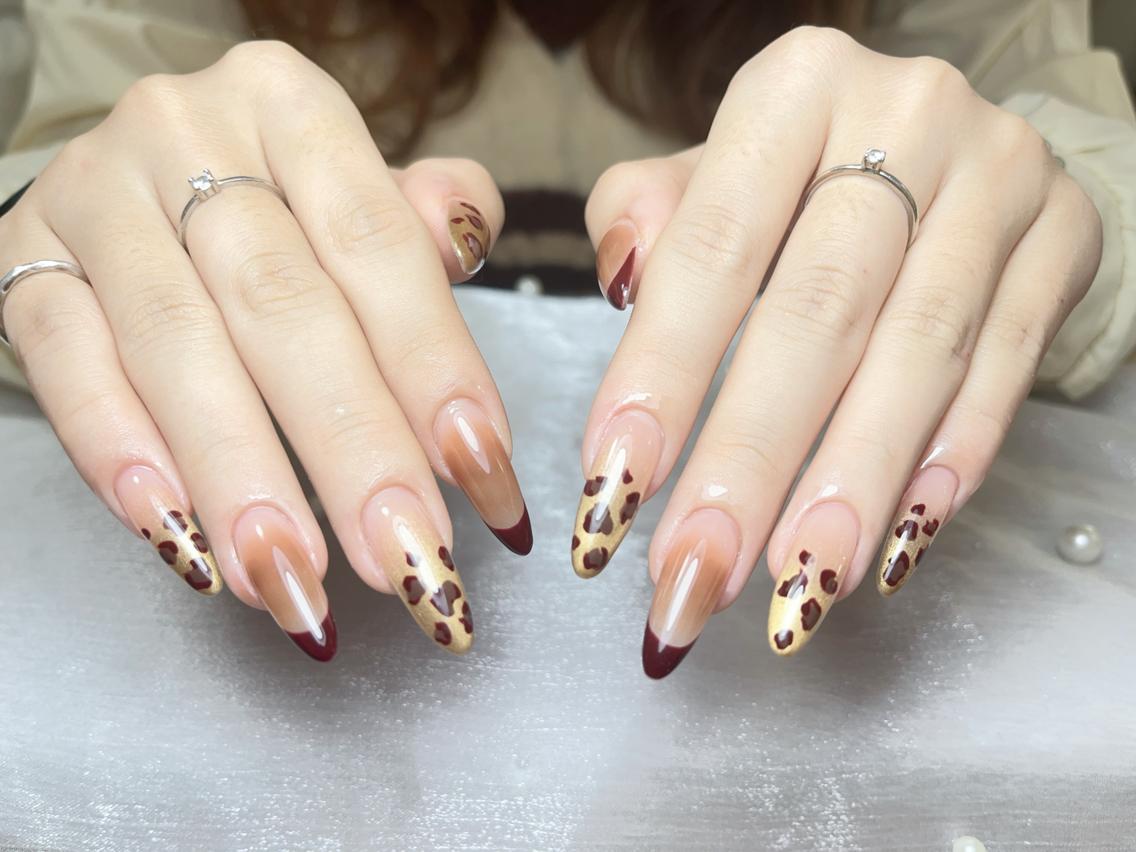 ネイル ブラウン 長さ出し フットネイル ジェルネイル 韓国ネイル ハンドネイル ハンドケア NEW NAIL KaKa❤️‍🔥のネイルデザイン