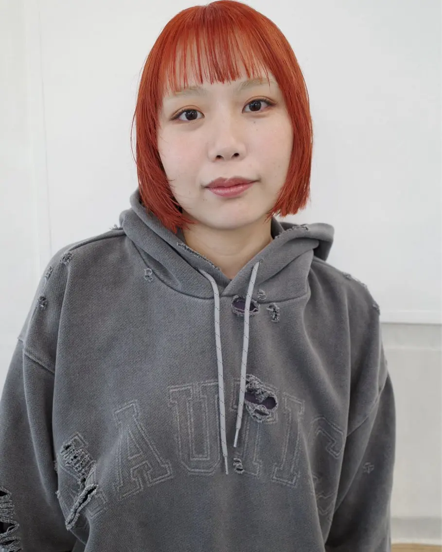 ショート 顔まわりレイヤー レイヤーカット 🧚🏼ボブパーマ 歩美のヘアスタイル