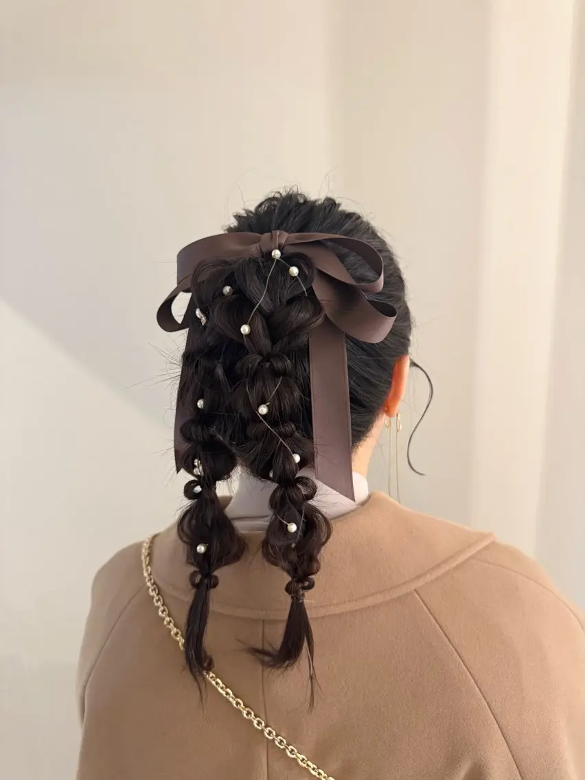 ヘアアレンジ ポニーテール 内沼 恵留菜のヘアスタイル