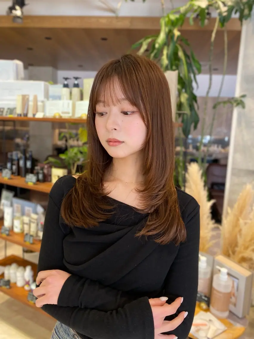 ミディアム カラーモデル募集/ 表参道/原宿/ゆらのヘアスタイル