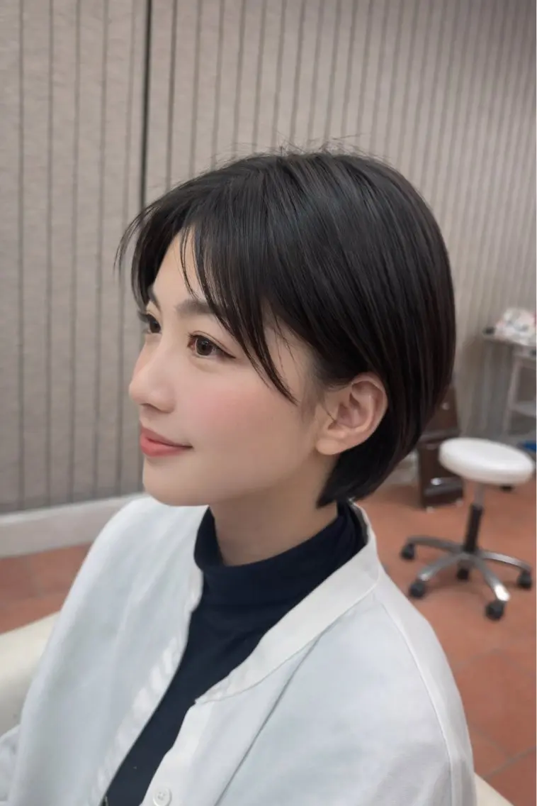 ショート カット ヘアセット 美髪透明感🫧三澤 廉 M.SLASHのヘアスタイル